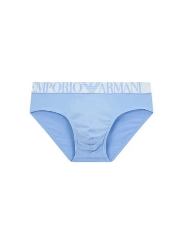 UNDERWEAR Men s Jacquard Logo Band Briefs Sky Blue - EMPORIO ARMANI - BALAAN 1