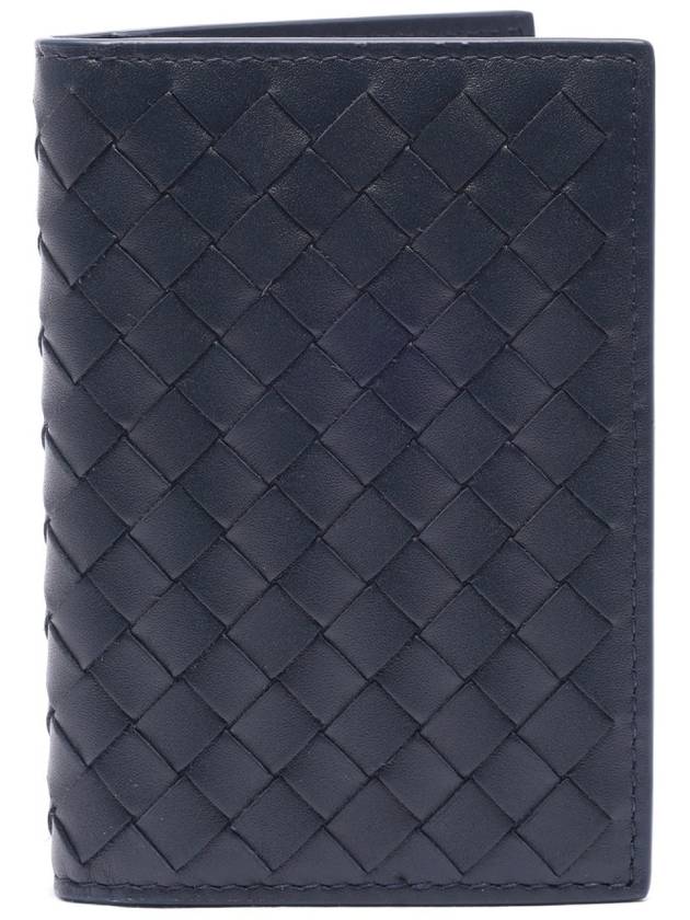 Intrecciato Card Wallet Navy - BOTTEGA VENETA - BALAAN 3