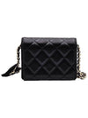 Chanel AP2163 Black Gold CC Camellia Chain Mini WOC Cross Bag 31st - CHANEL - BALAAN 4