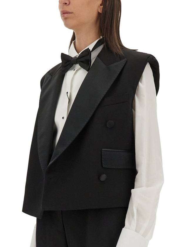 Dolce & Gabbana Double-Breasted Sleeveless Jacket - DOLCE&GABBANA - BALAAN 4