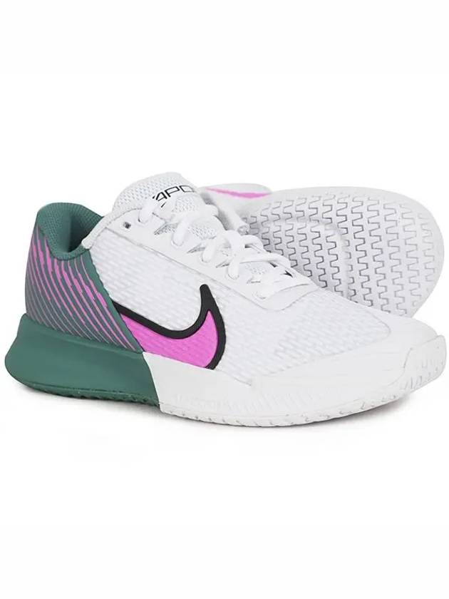 Women's Air Zoom Vapor Pro 2 Low Top Sneakers White Bicoastal - NIKE - BALAAN 3