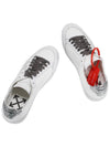 Vintage Silver Heel Tab Low Top Sneakers White - OFF WHITE - BALAAN 6