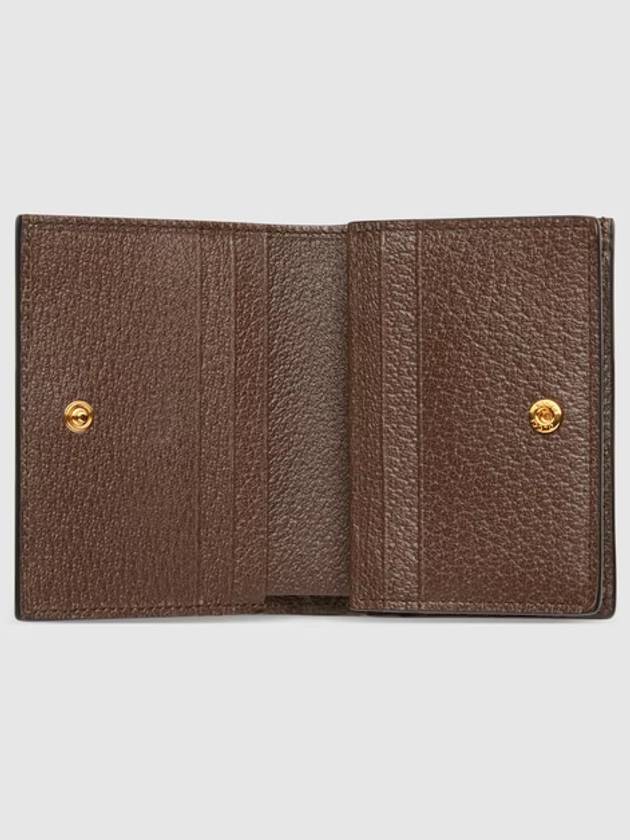 Ophidia GG Supreme Zipper Half Wallet Beige Brown - GUCCI - BALAAN 5