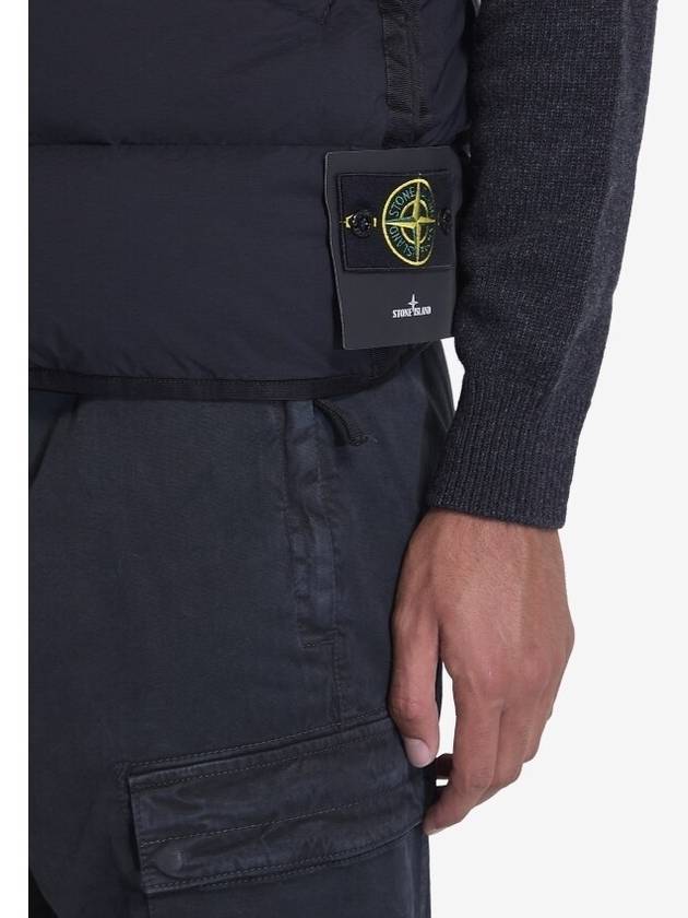 Seamless Tunnel Nylon Down Vest Black - STONE ISLAND - BALAAN 3