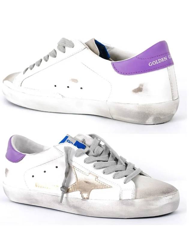 Superstar Purple Tab Low Top Sneakers White - GOLDEN GOOSE - BALAAN 2