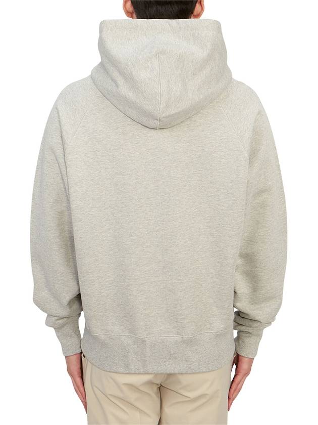 Alexandre Mattiussi Logo Print Hoodie Grey - AMI - BALAAN 4