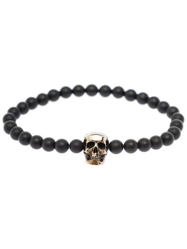 Skull Bracelet Black - ALEXANDER MCQUEEN - BALAAN.