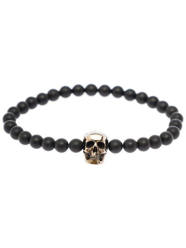 Skull Bracelet Black - ALEXANDER MCQUEEN - BALAAN 1