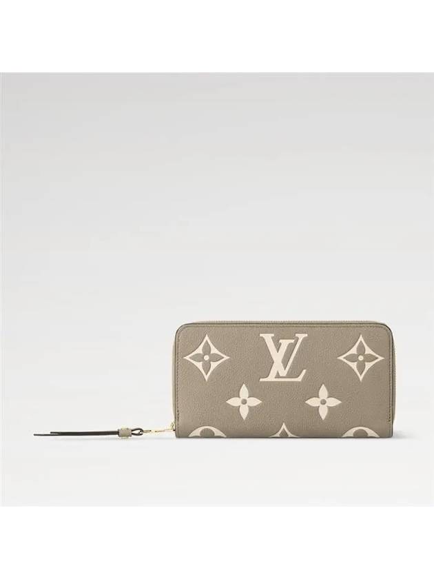 Zippy Bicolor Monogram Empreinte Leather Long Wallet Grey - LOUIS VUITTON - BALAAN 2