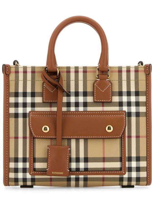 Freya Mini Tote Bag Brown Archive Beige - BURBERRY - BALAAN 2