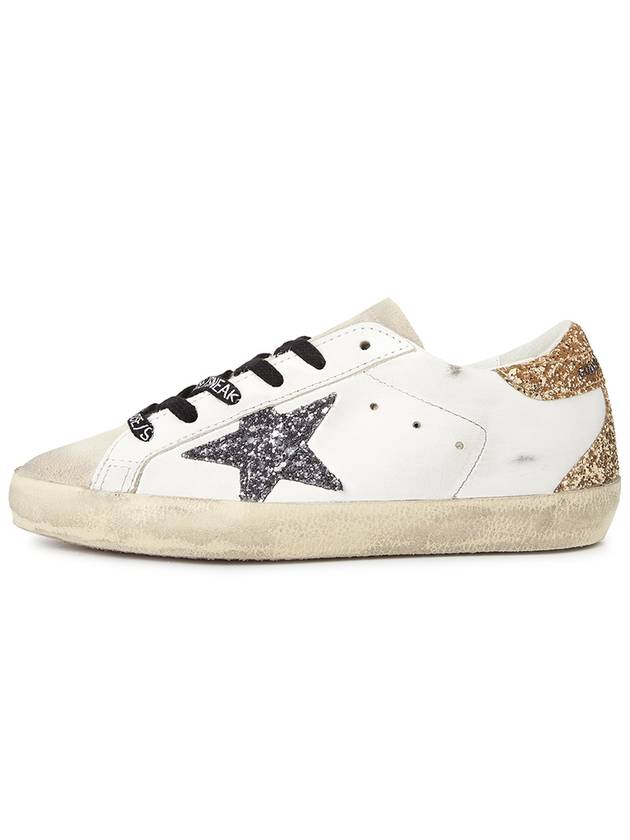 Super-Star Glittered Sneakers White - GOLDEN GOOSE - BALAAN 4