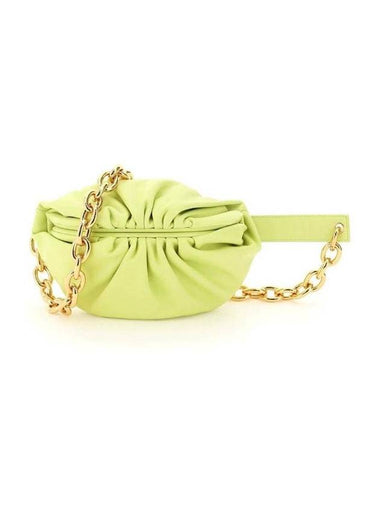 Chain Leather Belt Bag Yellow - BOTTEGA VENETA - BALAAN 1