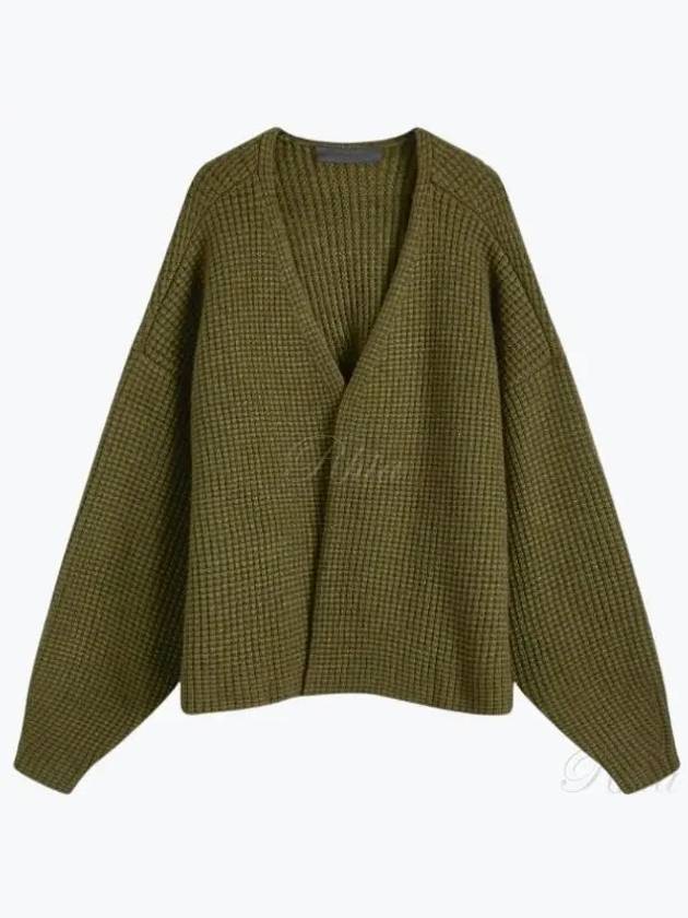 Essential Heavy Wade Overfit Waffle Knitwear Knit Men s Cardigan 192BT246205F - FEAR OF GOD - BALAAN 1