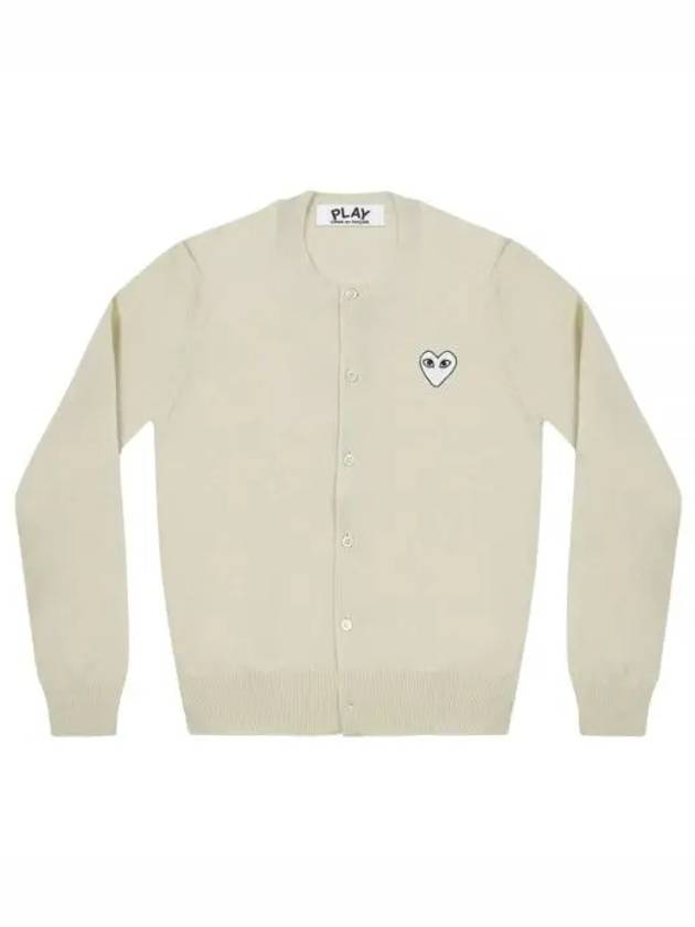 Women's White Wappen Cardigan Ivory - COMME DES GARCONS PLAY - BALAAN 2