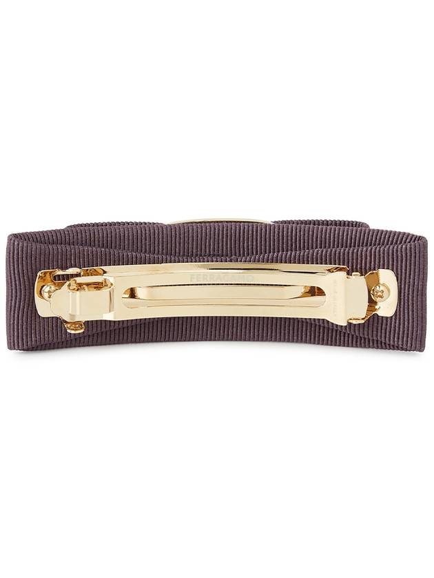 Vara Bow Hair Clip Purple - SALVATORE FERRAGAMO - BALAAN 3