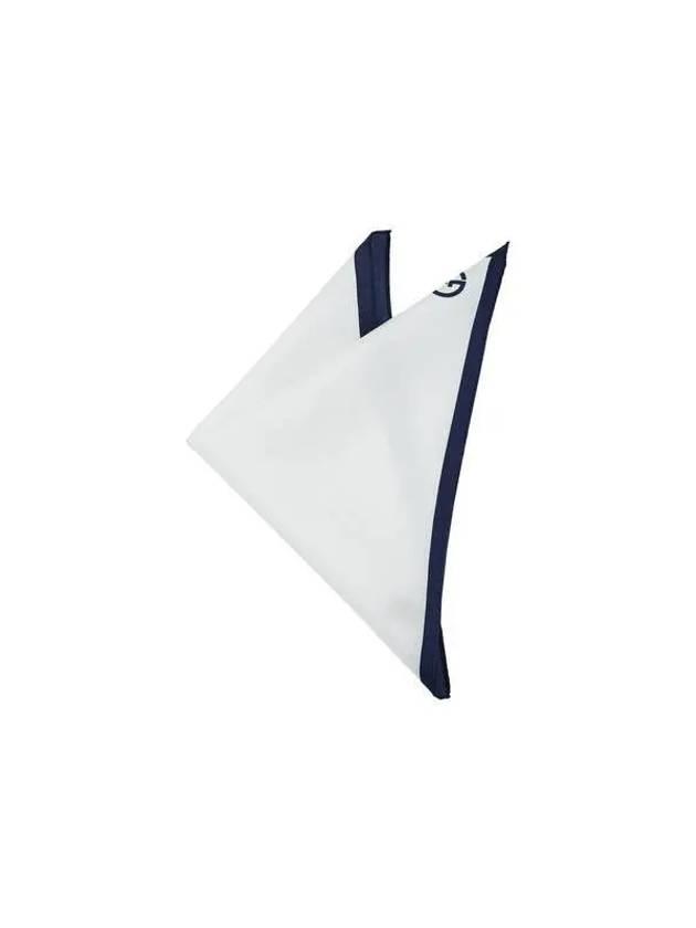 Men s Square Frame Silk Handkerchief White - GIORGIO ARMANI - BALAAN 1