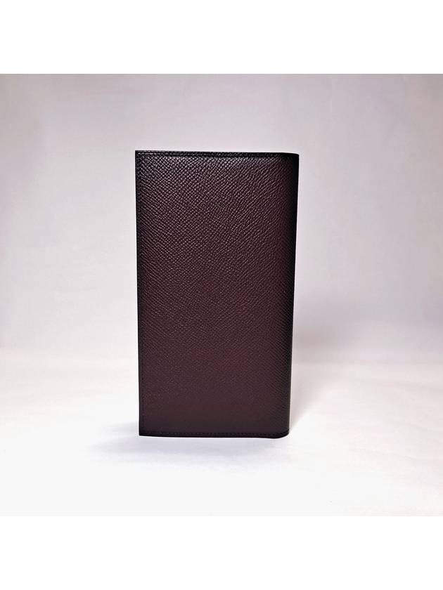 Men's leather long wallet HO84356CKAB - HERMES - BALAAN 5