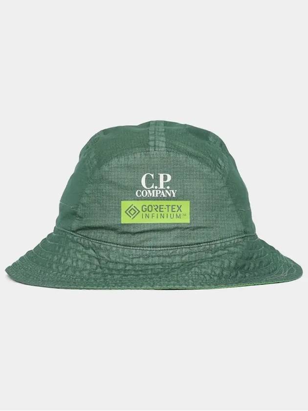 Logo Print Bucket Hat Green - CP COMPANY - BALAAN 4