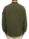 Garment Dyed Gauze Mock Neck Sweatshirt Green - STONE ISLAND - BALAAN 5