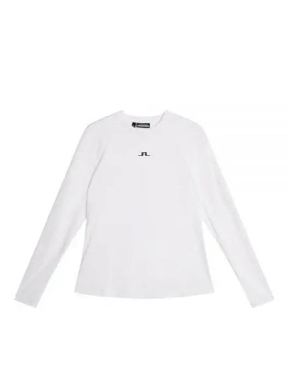 Golf Logo Print Ada Long Sleeve T-Shirt White - J.LINDEBERG - BALAAN 2