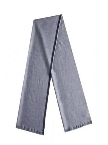 Line Edge Scarf Gray MSC665OR - BRUNELLO CUCINELLI - BALAAN 1