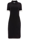 Bow Midi Dress Black - THOM BROWNE - BALAAN 1