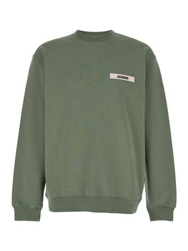 Le Gros Grain Logo Sweatshirt Light Green - JACQUEMUS - BALAAN 1