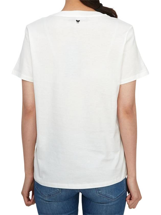 Zirlo Print Short Sleeve T-Shirt White - MAX MARA - BALAAN 4