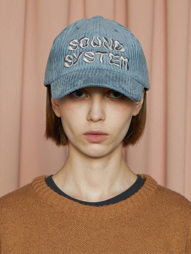 Sound Corduroy Ball Cap Blue - UNALLOYED - BALAAN 1