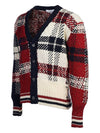 Donegal Tartan Check Cardigan - THOM BROWNE - BALAAN 3