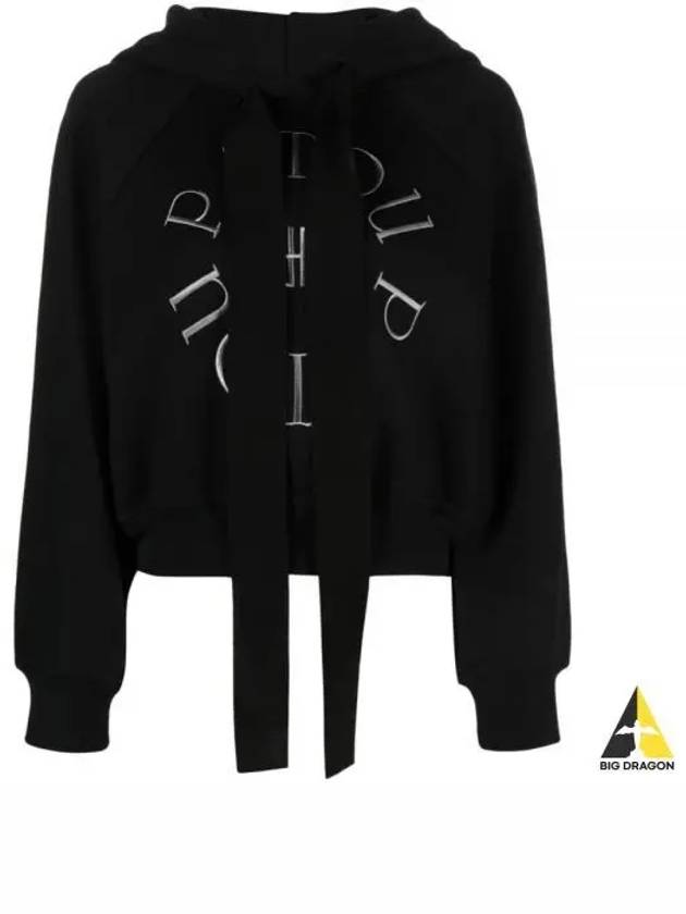 Medallion Organic Cotton Hoodie Black - PATOU - BALAAN 2