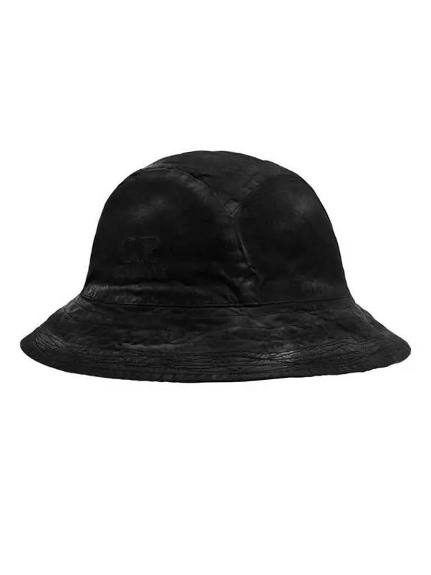 Embroidered Logo Vintage Bucket Hat Black - CP COMPANY - BALAAN 2