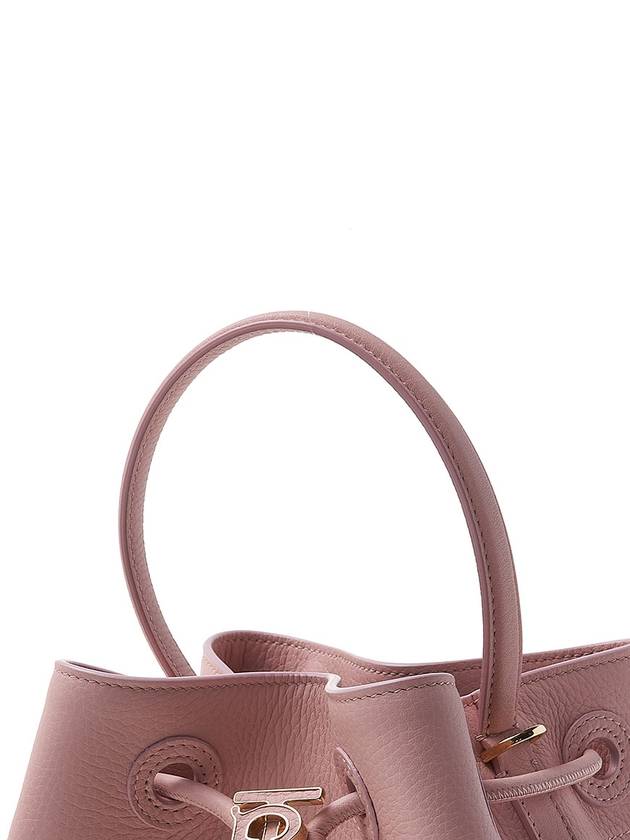 Grainy Leather Small TB Bucket Bag Pink - BURBERRY - BALAAN 9