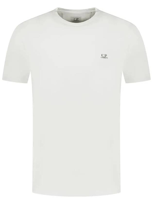 Logo Short Sleeve T-Shirt Gauze White - CP COMPANY - BALAAN 3