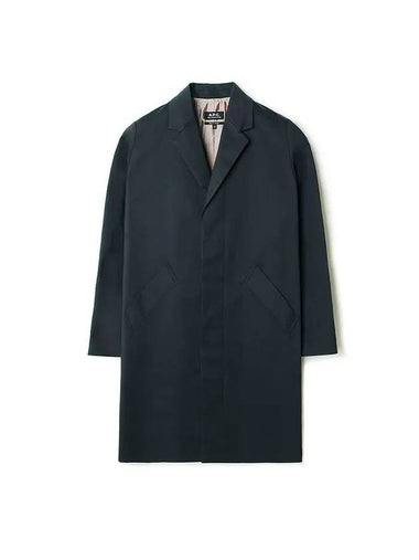 Blazer Long Single Coat Dark Navy - A.P.C. - BALAAN 1