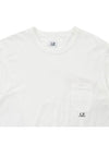 Small Logo Pocket Cotton Short Sleeve T-Shirt White - CP COMPANY - BALAAN 4