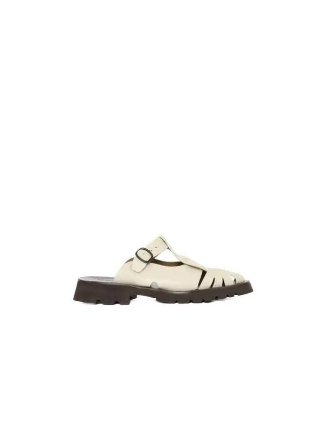 Fisherman leather sandals WFP22CASL002 CUSTARD - HEREU - BALAAN 1