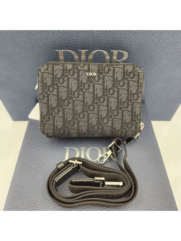 Oblique Strap Shoulder Bag Black - DIOR - BALAAN 3