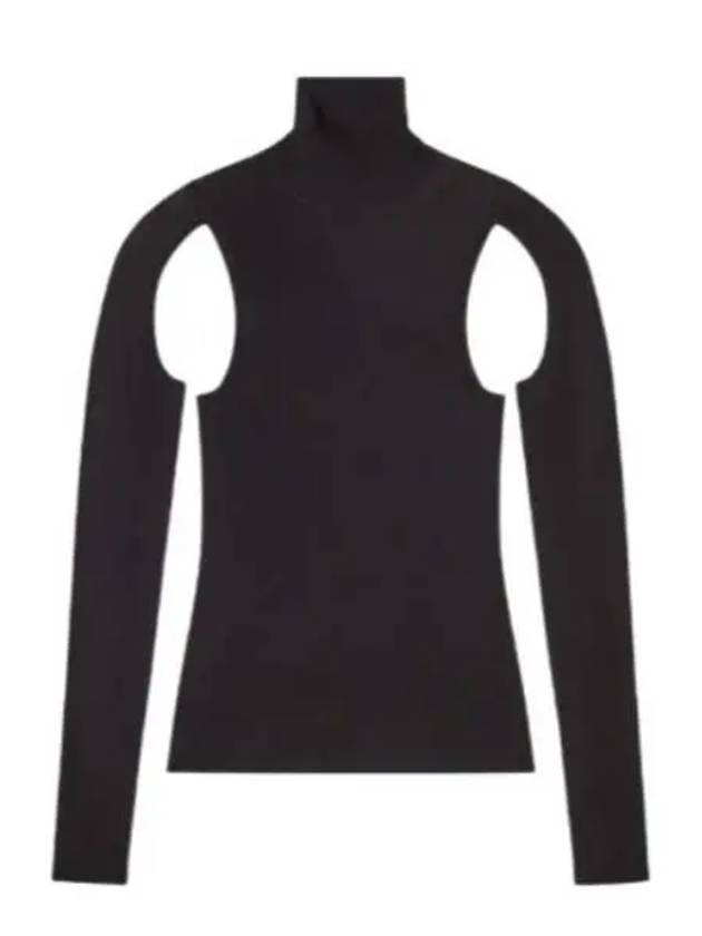 Air Turtleneck Long Sleeve T-Shirt Black - HELMUT LANG - BALAAN 2