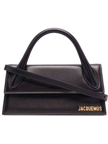 Le Chiquito Leather Tote Bag Black - JACQUEMUS - BALAAN 1