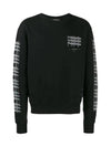 Diag Industrial Arrow Sweatshirt Black - OFF WHITE - BALAAN 3