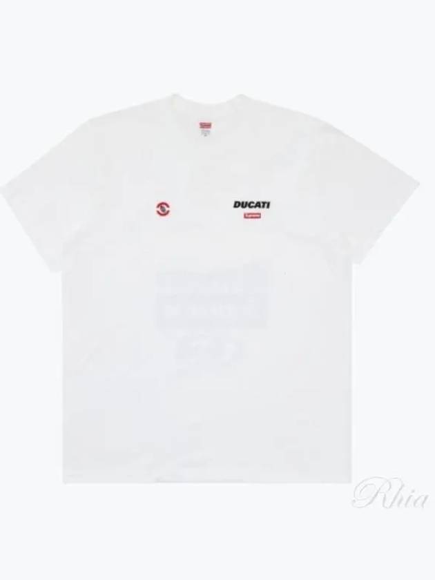 Ducati collaboration short sleeve t shirt top SS24T47 WHITE - SUPREME - BALAAN 1