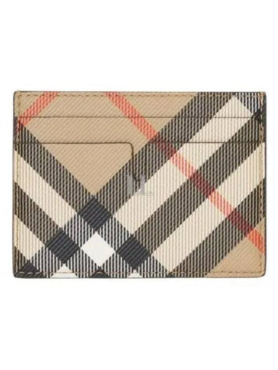 Check Card Case Wallet Beige - BURBERRY - BALAAN 2