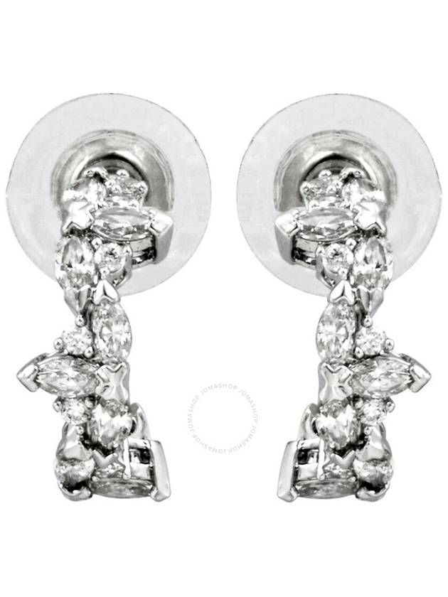 Swarovski Rhodium-Plated Hoop Earrings - SWAROVSKI - BALAAN 1