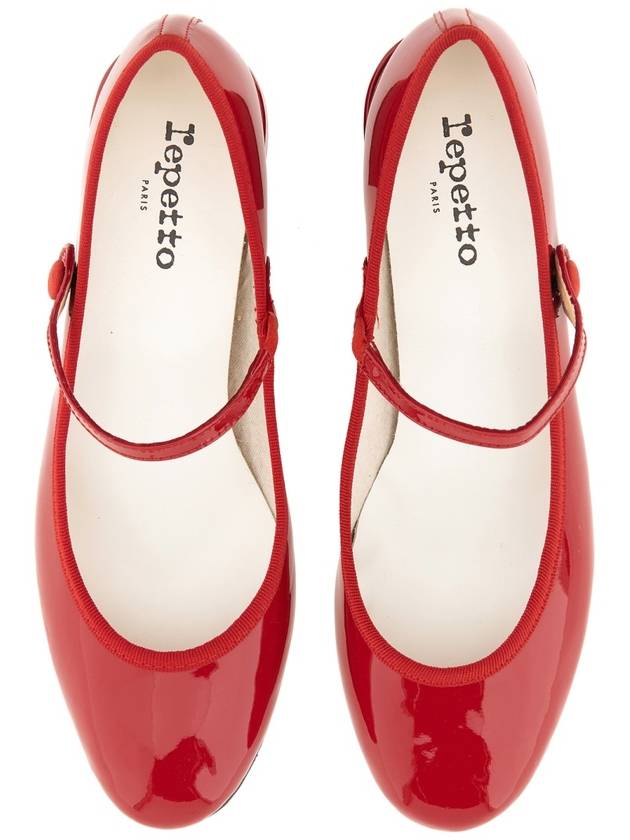 Women's Rose Mary Jane Middle Pumps Red - REPETTO - BALAAN 3