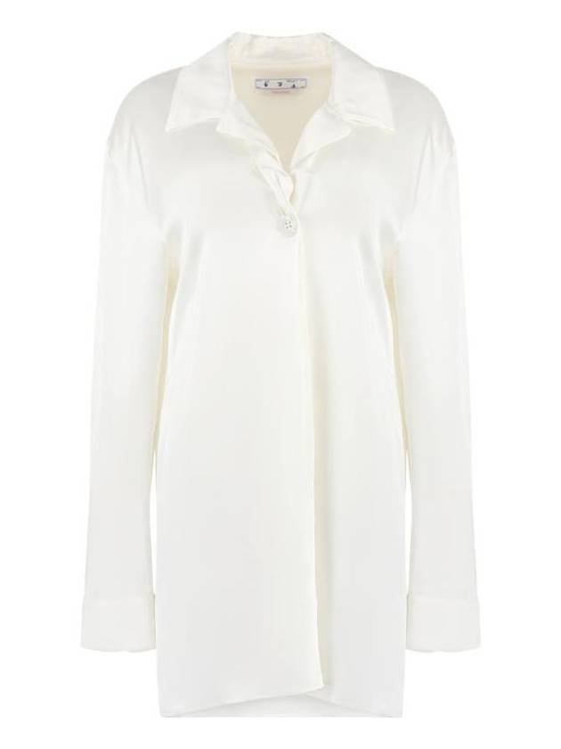 Satin Shirt Ivory - OFF WHITE - BALAAN 1