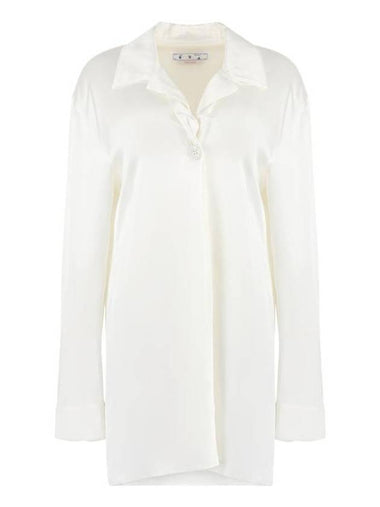 Satin Shirt Ivory - OFF WHITE - BALAAN 1