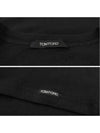 Cotton Crew Neck Short Sleeve T-Shirt Black - TOM FORD - BALAAN.