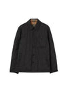 Reversible Vintage Check Thermoregulated Overshirt Jacket Black - BURBERRY - BALAAN 2