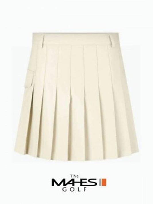 Skirt Shorts Orange Label Pure Ivory Pleated Skirt GKW9164 - MAHES - BALAAN 1